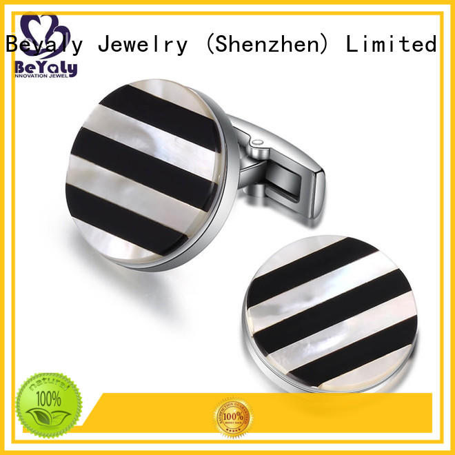 BEYALY brass diamond cufflinks manufacturers for ceremony for advertising promotion