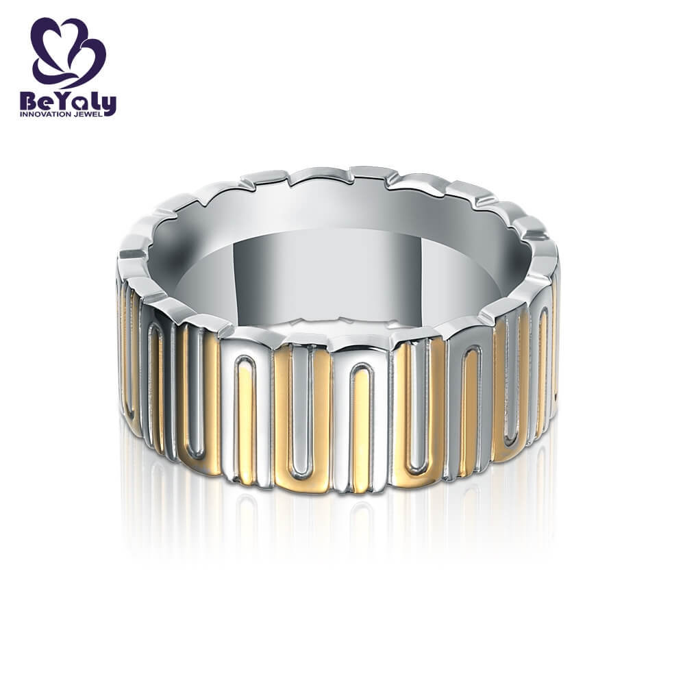 product-Hot platinum band ring stainless BEYALY Brand-BEYALY-img