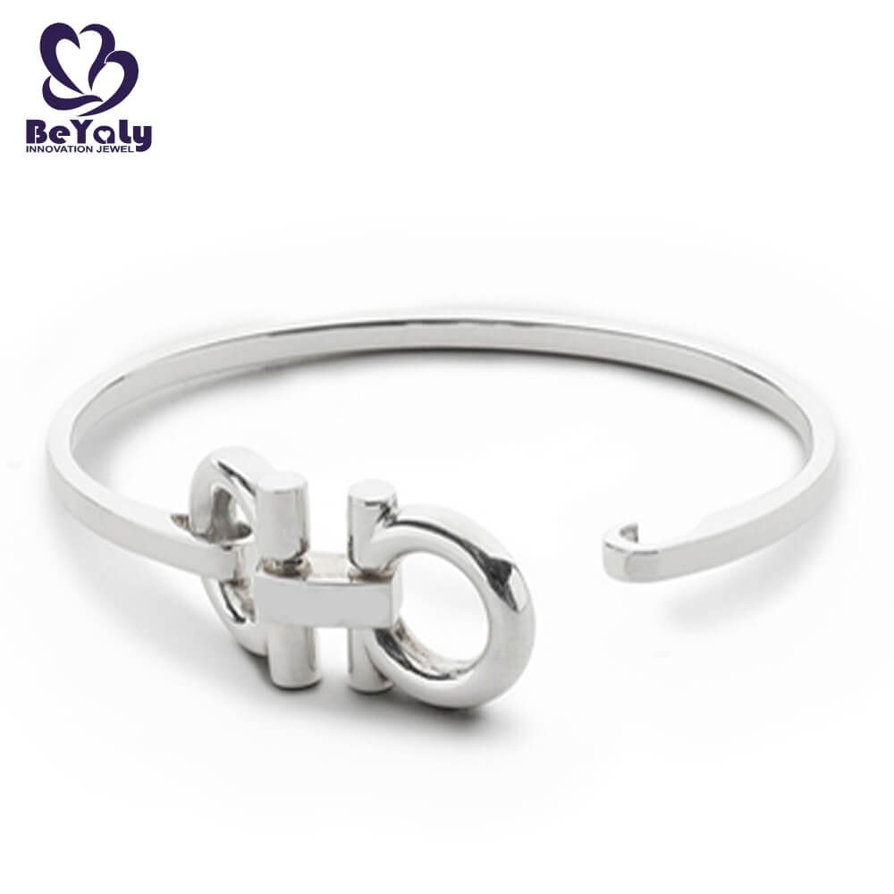 BEYALY Best plain silver bangle bracelet Suppliers for advertising promotion-2