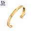 Wholesale gold band bracelet with circles zircon for anniversary celebration