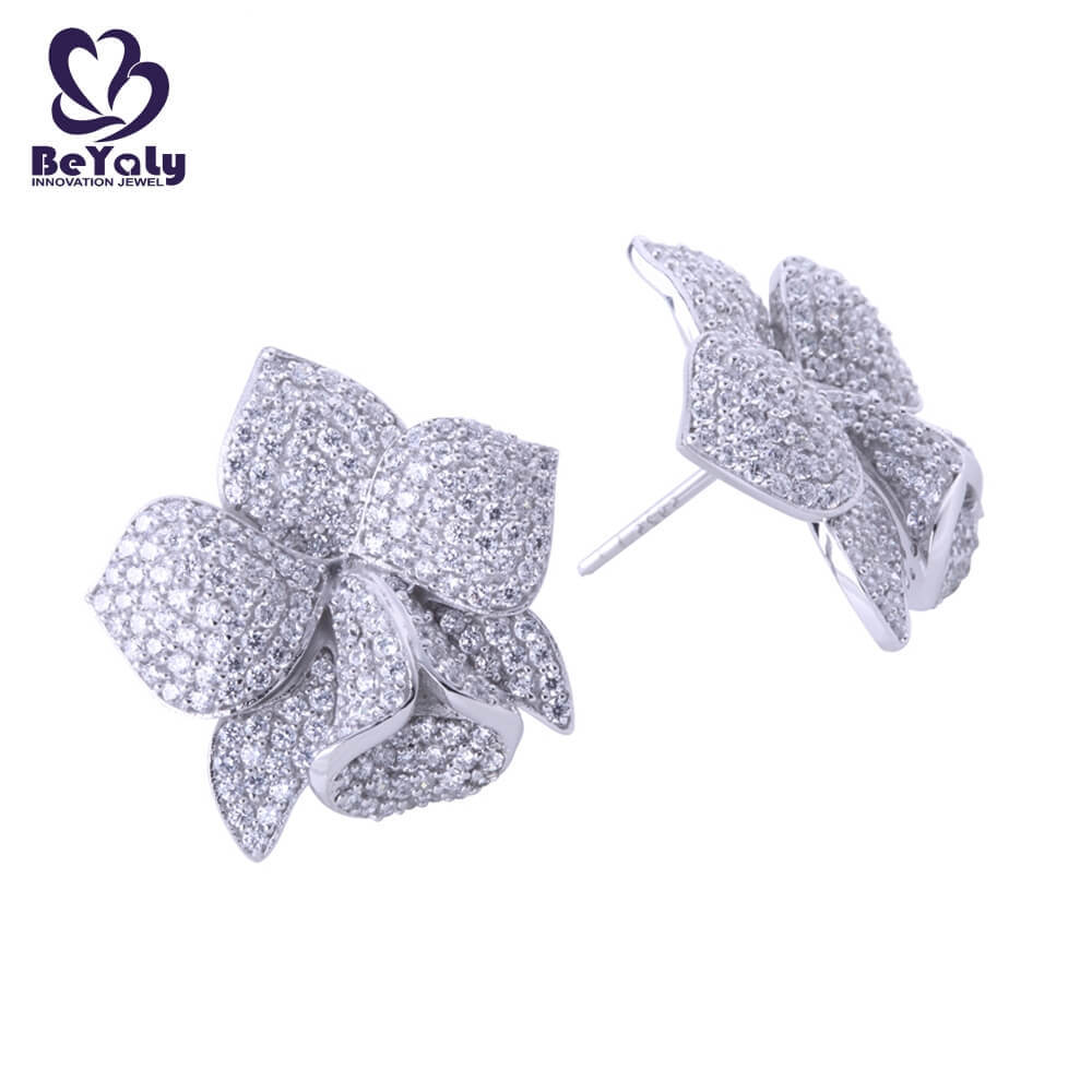 classic cubic zirconia earrings hook for anniversary celebration