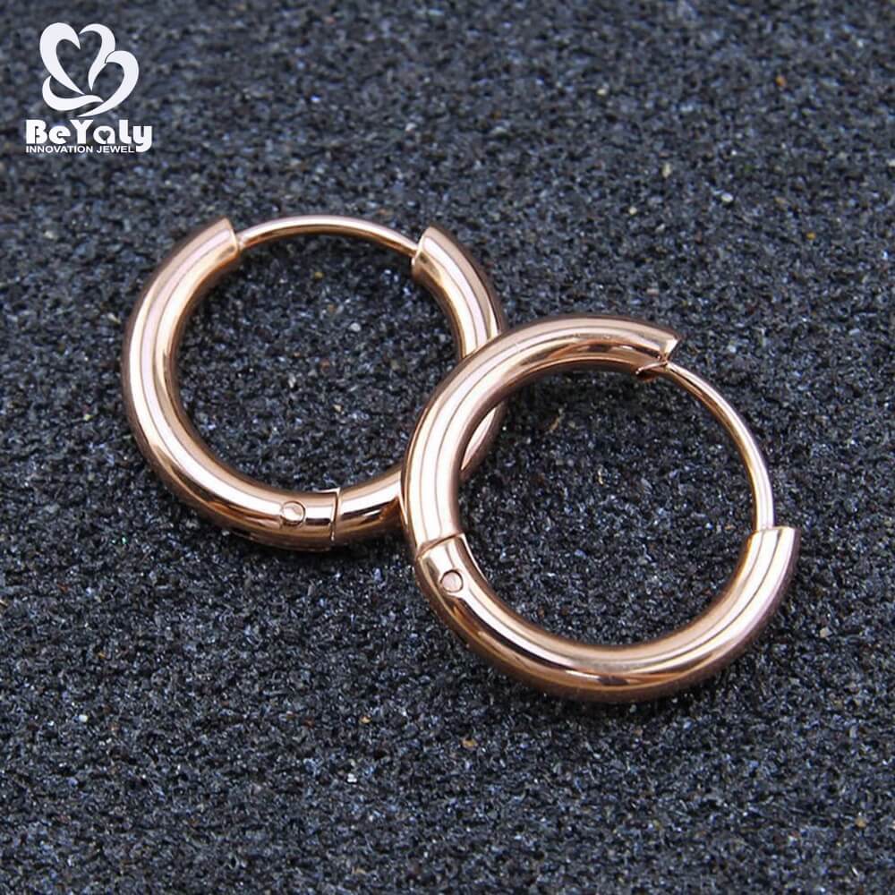 product-BEYALY-Modern women jewelry small hoop stainless steel earring-img-2