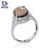 New platinum ring designs inlay Supply for daily life