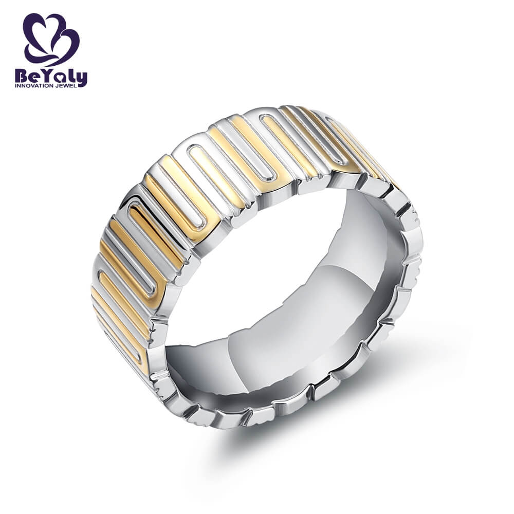 product-Hot sell stainless steel tyre ring with gold plated-BEYALY-img