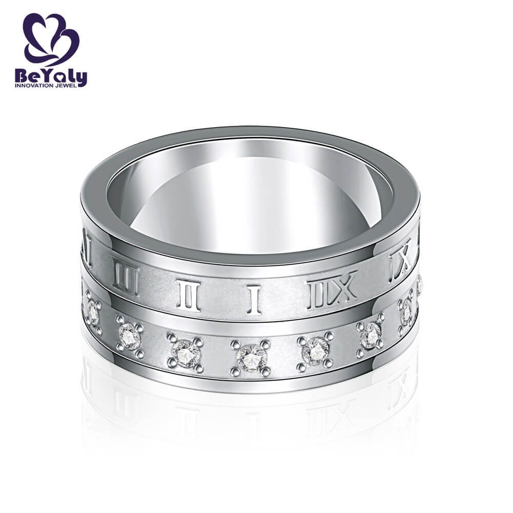 application-brown sterling sterling silver band rings bulk platinum BEYALY Brand-BEYALY-img-1