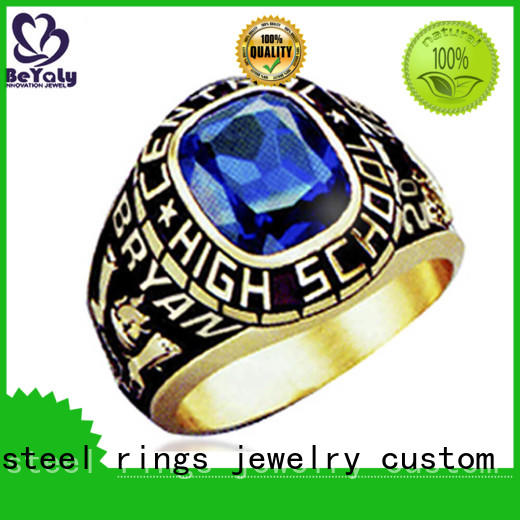 stone gold plated ring directly price for school BEYALY