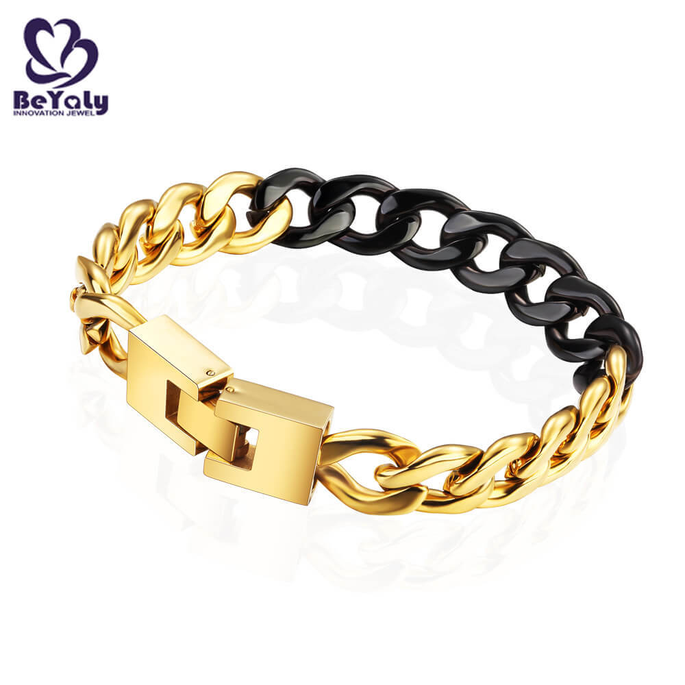 initial cuff bracelet zirconia chain BEYALY Brand company-BEYALY-img-1