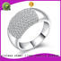 High-quality platinum diamond band ring numerals Supply for men