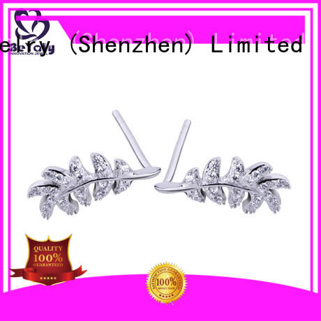 artificial zircon earring circle for business gift BEYALY