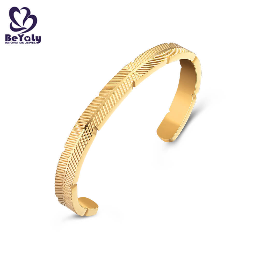 Wholesale gold band bracelet with circles zircon for anniversary celebration-1