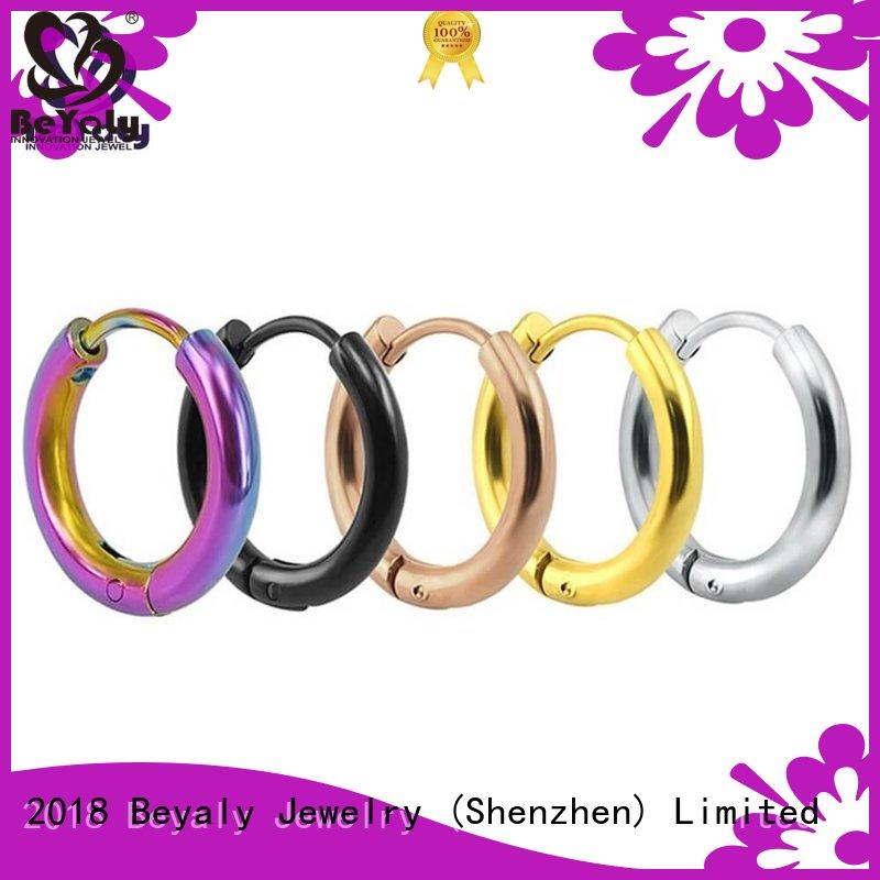 Wholesale stud mini diamond hoop earrings BEYALY Brand