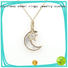 BEYALY sterling silver circle pendant necklace for business