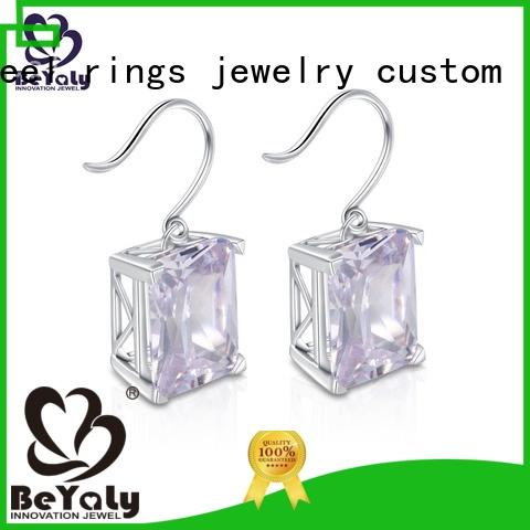 BEYALY classic small silver hoop earrings sets for exhibition