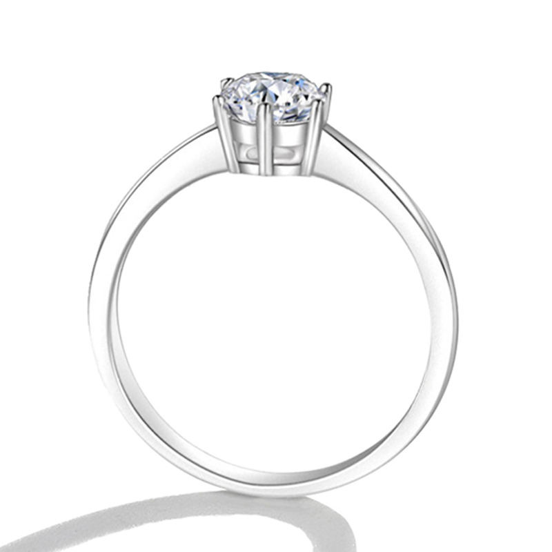 Wholesale Fashion Silver Jewelry 3 Carat Diamond Ladies Ring