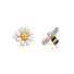 BEYALY rhodium circle stud earrings company for advertising promotion