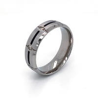 simple but nice design wholesale titanium ring engagement band