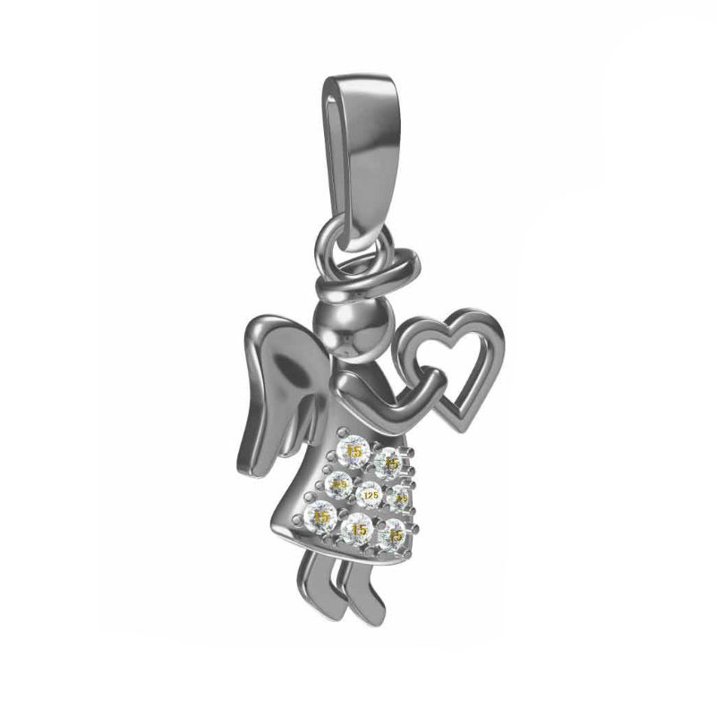 High Quality silver angel pendant