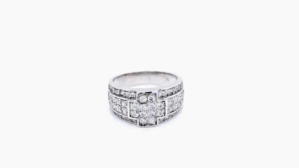 sterling silver zircon cross ring 925 silver custom ring engraving