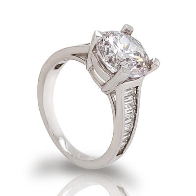 wholesale fashion charming 925 silver diamond rings