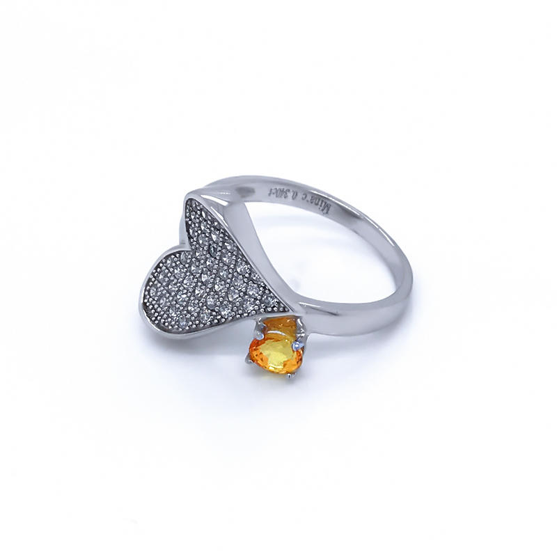 product-Yellow topaz clear cz silver gemstone rings-BEYALY-img-3