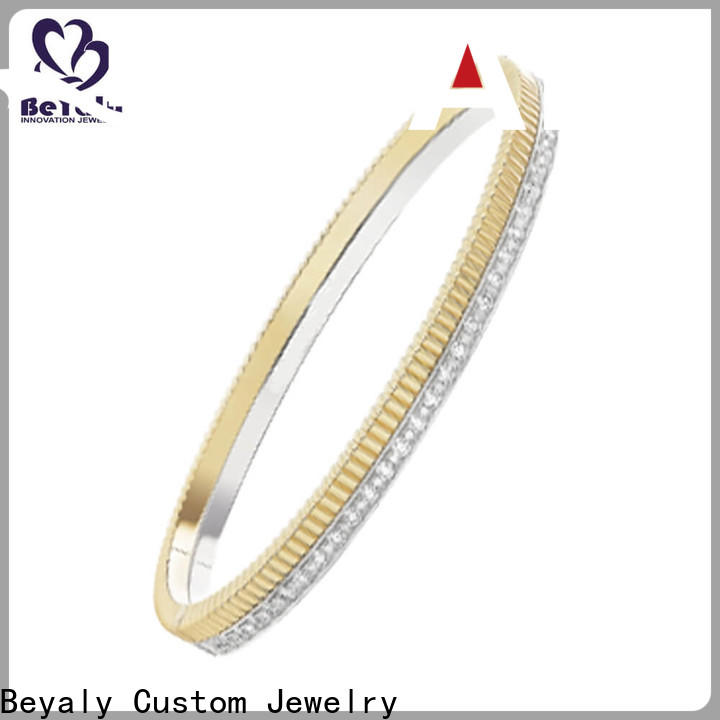 popular solid silver bangles and bracelets colored for business gift