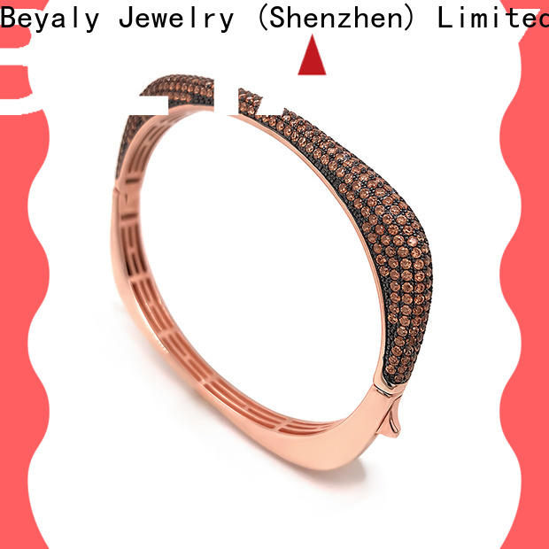 BEYALY fashion black and gold bangle bracelet factory for advertising promotion