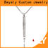 High-quality sterling silver circle pendant necklace beauty for girls