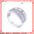 Best sterling silver cubic zirconia rings zircon factory for men