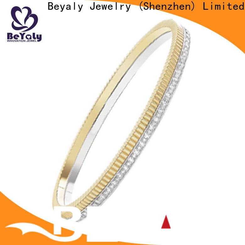 Latest rose gold charm bangle engraved Suppliers for business gift