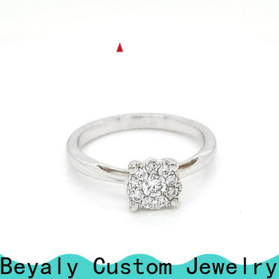 Custom popular ring designs plated company for wedding