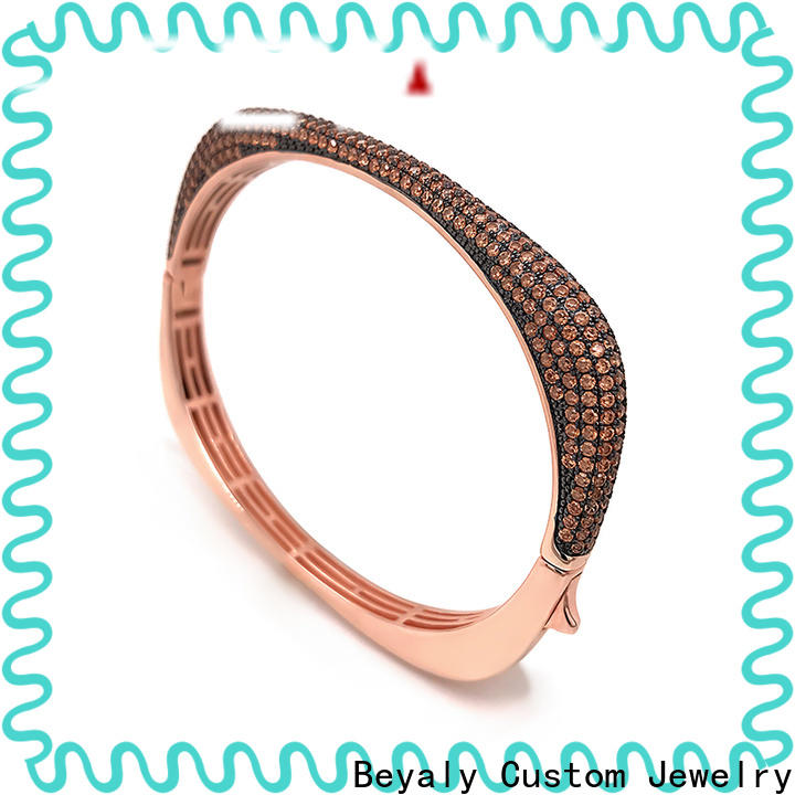 BEYALY Custom plain gold cuff bracelet company for advertising promotion