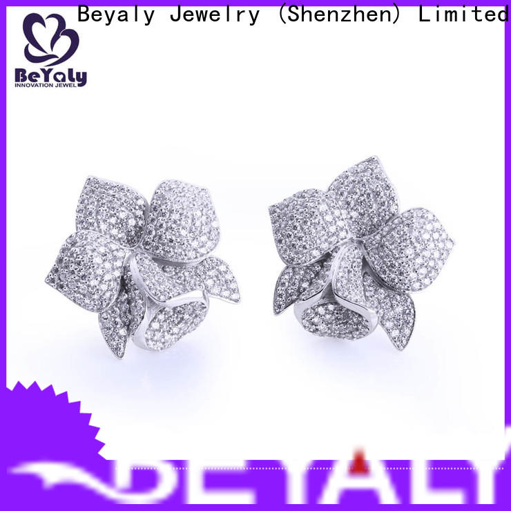 BEYALY letters white ear studs Supply for anniversary celebration