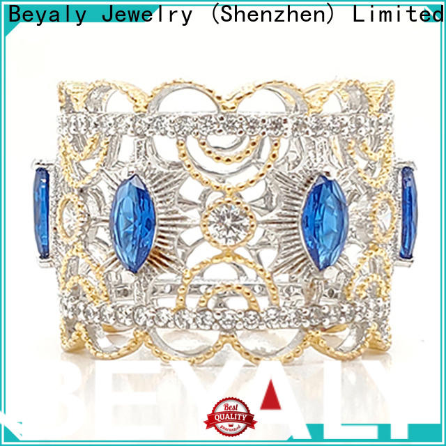 BEYALY Custom king and queen crown promise rings wholesale for wedding
