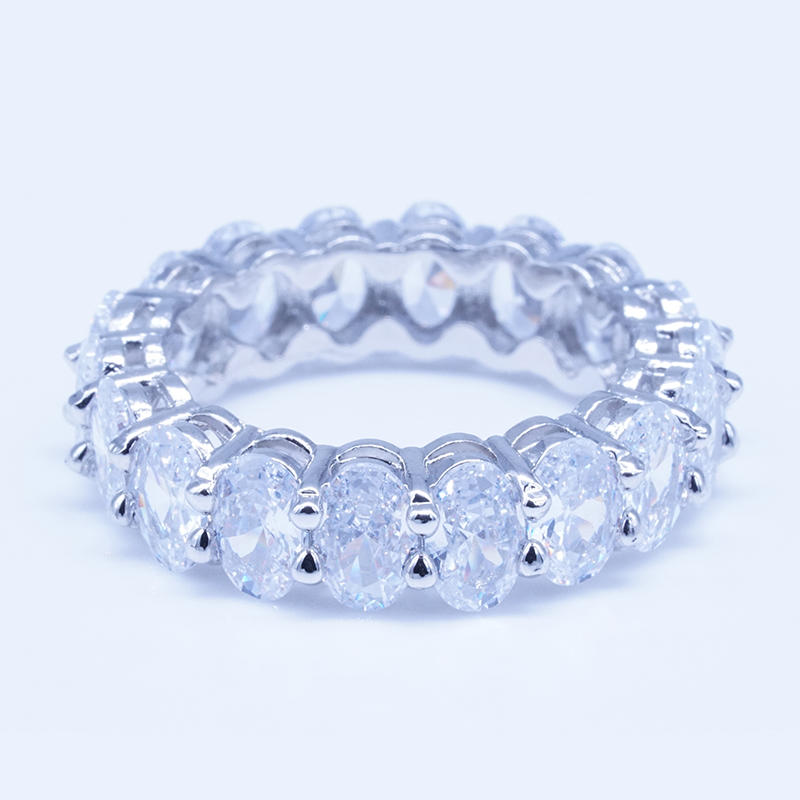 product-BEYALY-Beyaly Jewelry | Oval shape full pave zircon gemstone ring-img-2