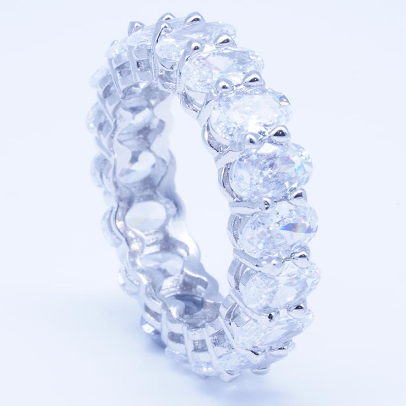 product-Beyaly Jewelry | Oval shape full pave zircon gemstone ring-BEYALY-img-3