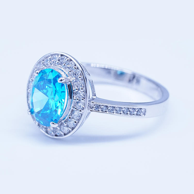 product-Blue zircon Wedding Silver 925 Rings design-BEYALY-img-3
