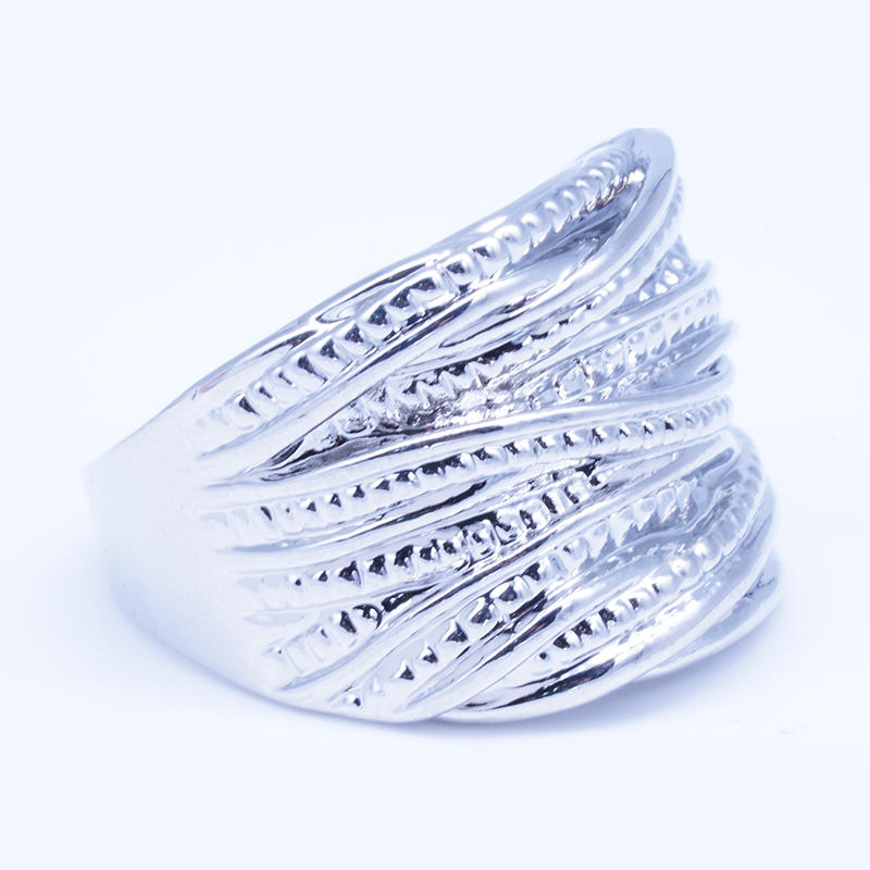 product-Beyaly Jewelry | Multi-layer ring white gold plated silver ring-BEYALY-img-3