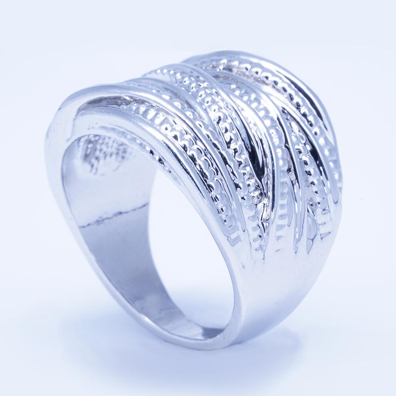 product-BEYALY-Beyaly Jewelry | Multi-layer ring white gold plated silver ring-img-2