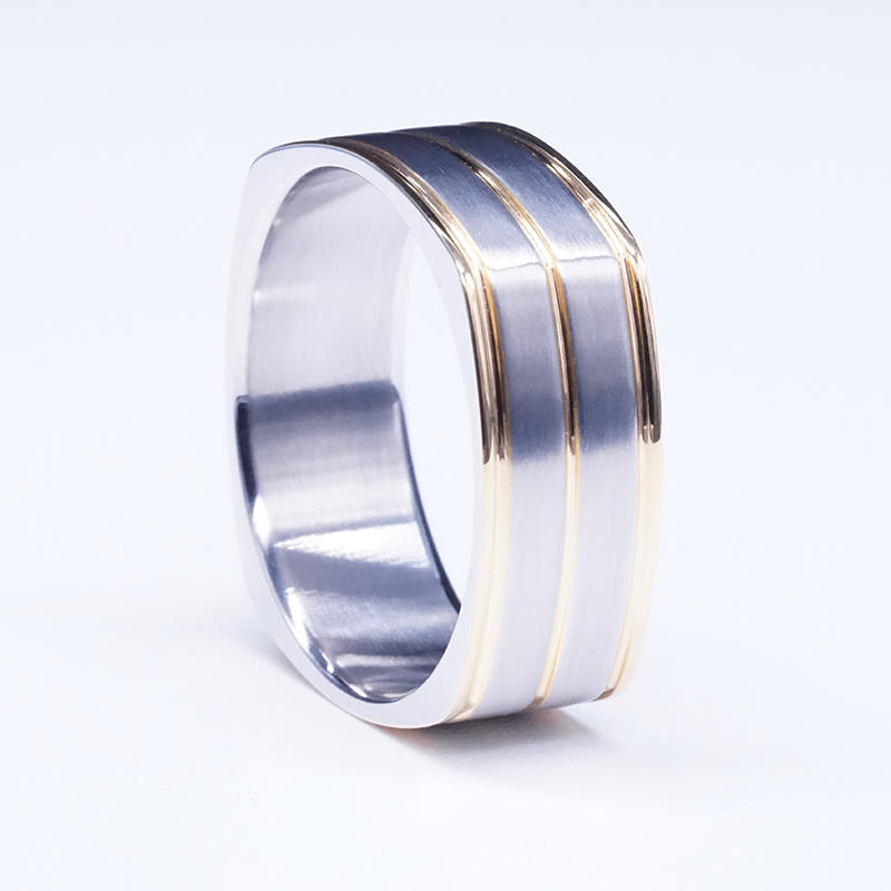 Blank titanium steel ring stainless steel jewelry ring