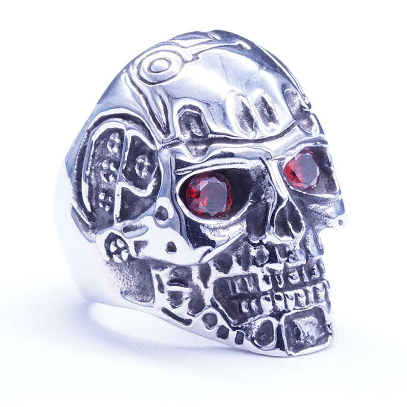 Vintage Design T800 Terminator ring stainless steel men's ring jewelry