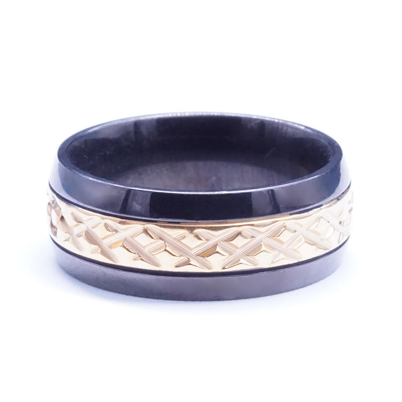 product-BEYALY-Mens Fashion Tungsten Gold plated Charm Ring Trendy Elegant Style Finger Ring-img-2