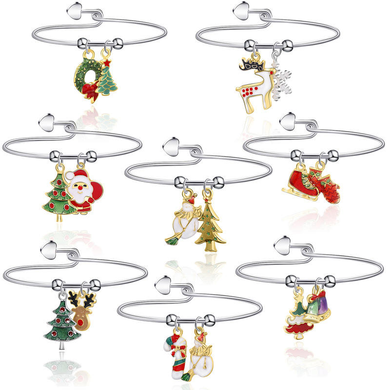 Popular New Christmas Bracelet Reindeer Santa Candy Holiday Gifts