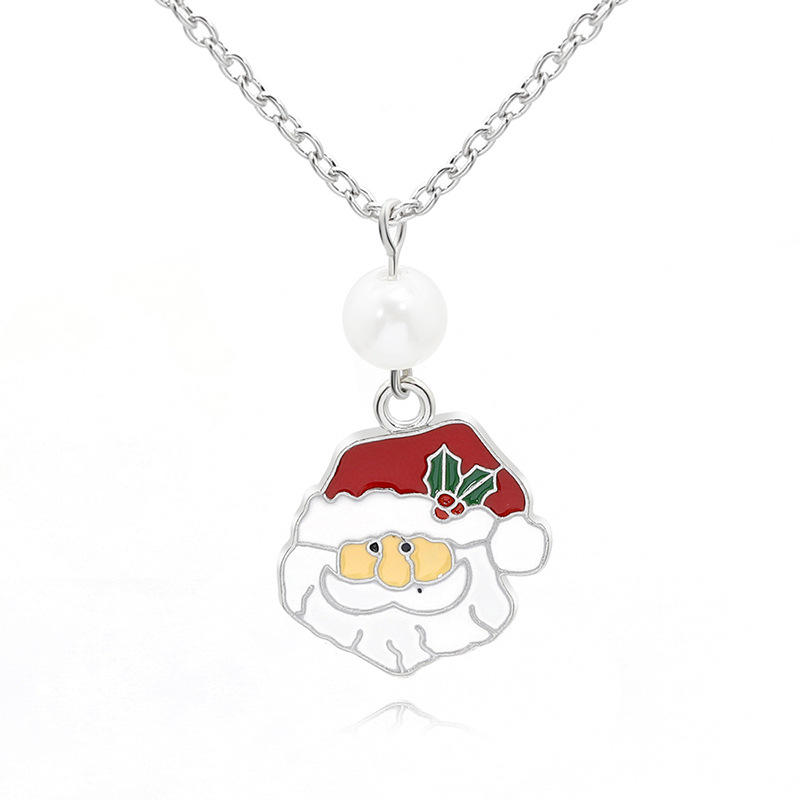 product-BEYALY-2021 Jewellery Christmas Santa Claus Christmas Tree Necklace Bracelet Set-img-2