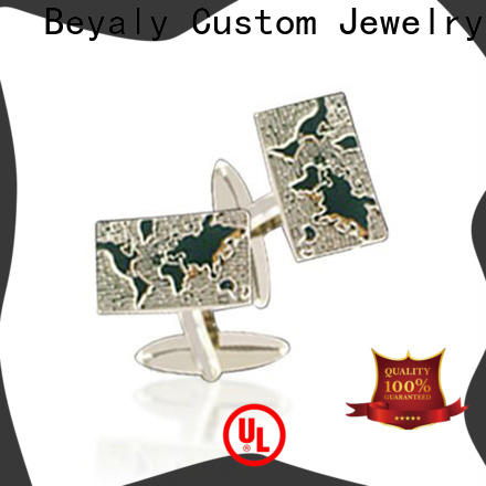Wholesale tie clip and cufflinks set manufacturers for business gift