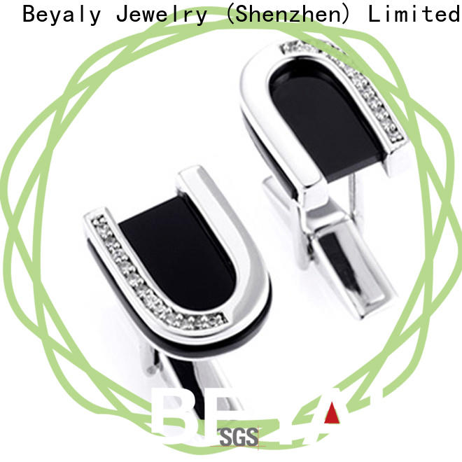 BEYALY sterling silver cufflinks engraved Suppliers for women