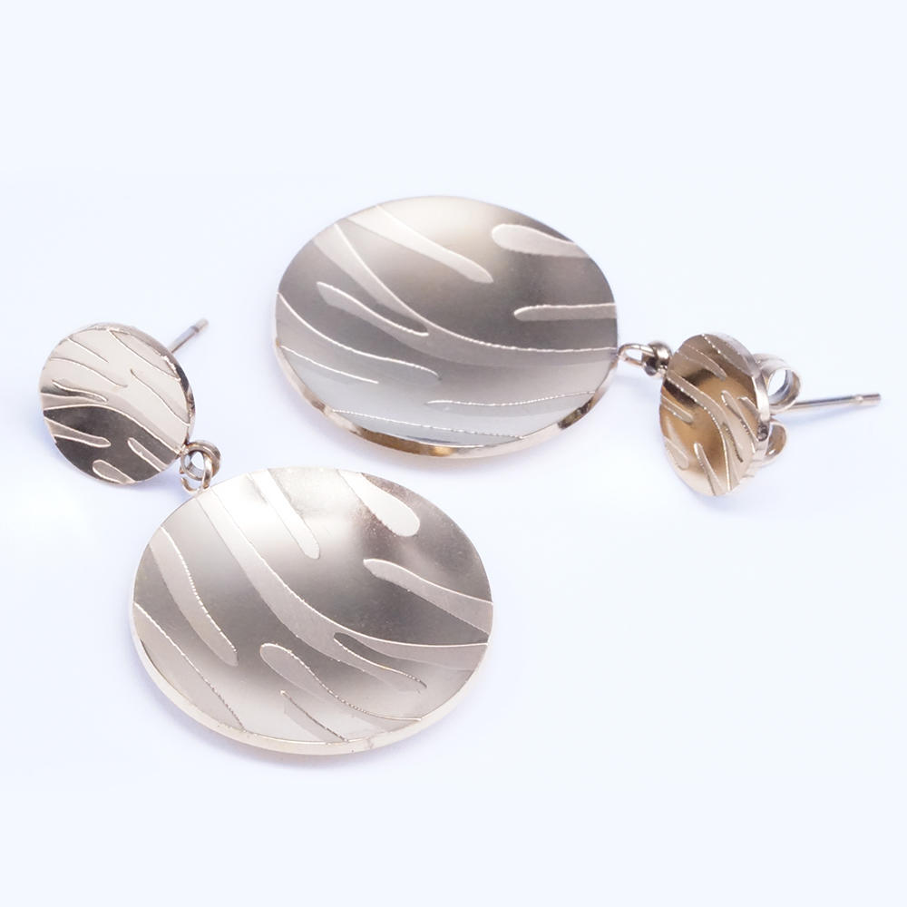 product-Manufacturers provide modern retro golden copper elegant earrings women-BEYALY-img-3