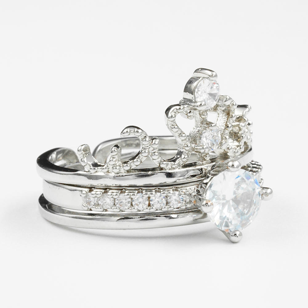product-BEYALY-Fashion design custom ring bands with split detachable crown ring for girl-img-2