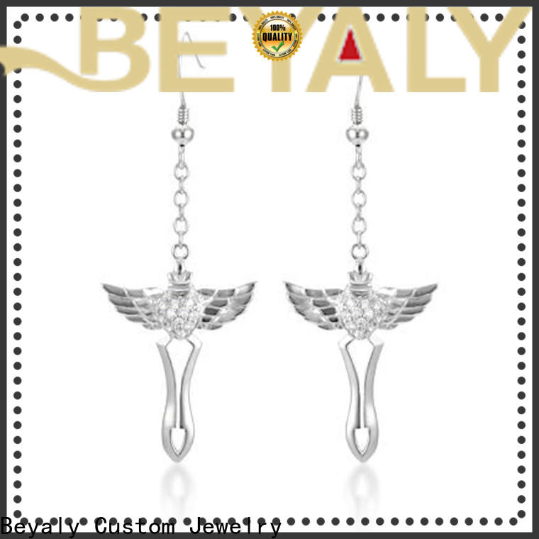 BEYALY cz dangle earrings company for men