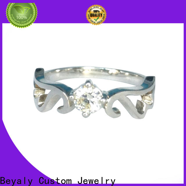 BEYALY High-quality silver and zirconia rings manufacturers for business gift