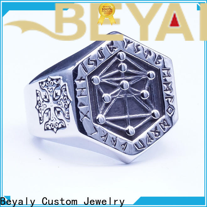 BEYALY stainless steel dragon ring for business for men